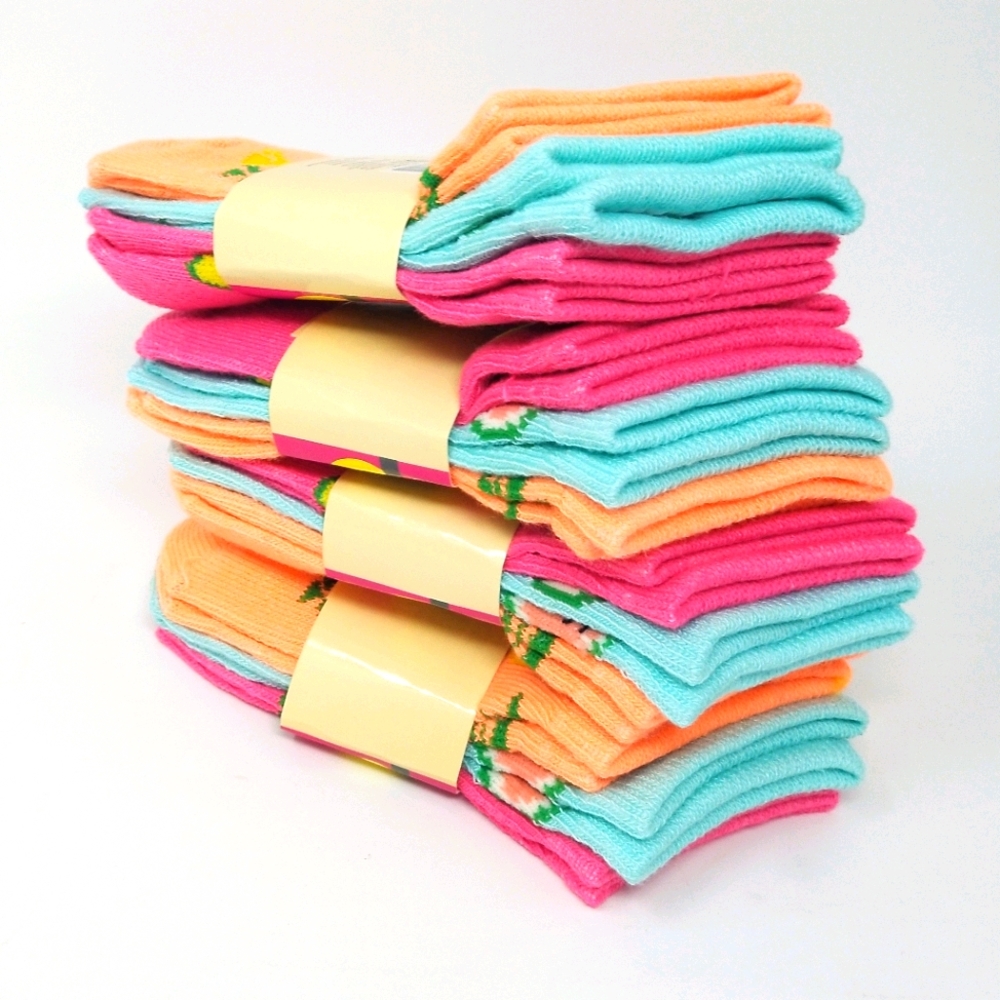 (12 pairs) New Infant Socks Size 0-12